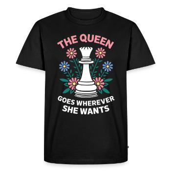 Chess Chess Player - Men's Premium Organic T-Shirt - black - Front - Nico (187cm)
