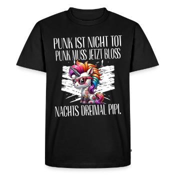 Punk Rock - Je suis vieux mais le punk n’est pas mort - T-shirt Premium bio Homme - noir - Devant - Nico (187cm)