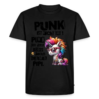 Punk Rock - Je suis vieux mais le punk n’est pas mort - T-shirt Premium bio Homme - noir - Devant - Nico (187cm)