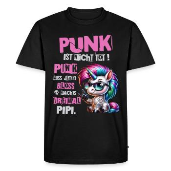 Punk Rock - Je suis vieux mais le punk n’est pas mort - T-shirt Premium bio Homme - noir - Devant - Nico (187cm)