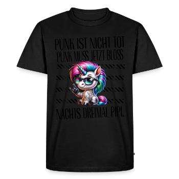 Punk Rock - Je suis vieux mais le punk n’est pas mort - T-shirt Premium bio Homme - noir - Devant - Nico (187cm)