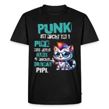 Punk Rock - Je suis vieux mais le punk n’est pas mort - T-shirt Premium bio Homme - noir - Devant - Nico (187cm)