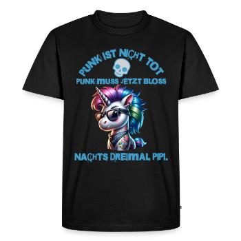 Punk Rock - Je suis vieux mais le punk n’est pas mort - T-shirt Premium bio Homme - noir - Devant - Nico (187cm)