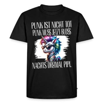 Punk Rock - Je suis vieux mais le punk n’est pas mort - T-shirt Premium bio Homme - noir - Devant - Nico (187cm)