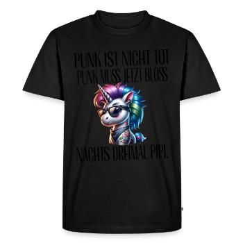 Punk Rock - Je suis vieux mais le punk n’est pas mort - T-shirt Premium bio Homme - noir - Devant - Nico (187cm)