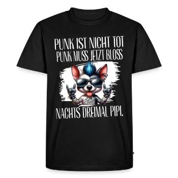 Punk Rock - Je suis vieux mais le punk n’est pas mort - T-shirt Premium bio Homme - noir - Devant - Nico (187cm)