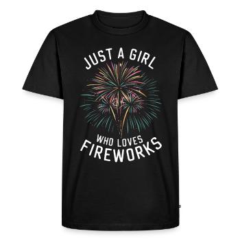 Pyrotechnie Feux d’artifice Pyrotechnie - T-shirt Premium bio Homme - noir - Devant - Nico (187cm)