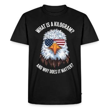Funny, sarcasm, sarcastic humor, irony - Men's Premium Organic T-Shirt - black - Front - Nico (187cm)