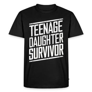 Funny, sarcasm, sarcastic humor, irony - Men's Premium Organic T-Shirt - black - Front - Nico (187cm)