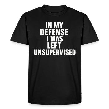 Profession de superviseur - T-shirt Premium bio Homme - noir - Devant - Nico (187cm)