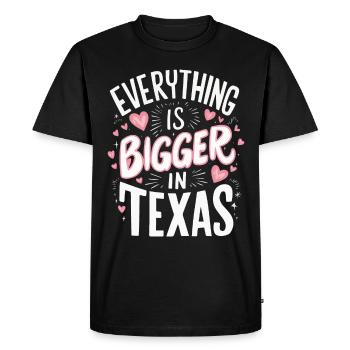 Texas State Texans Texas - Men's Premium Organic T-Shirt - black - Front - Nico (187cm)