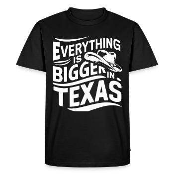 Texas State Texans Texas - Men's Premium Organic T-Shirt - black - Front - Nico (187cm)