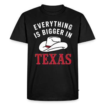Texas State Texans Texas - Men's Premium Organic T-Shirt - black - Front - Nico (187cm)