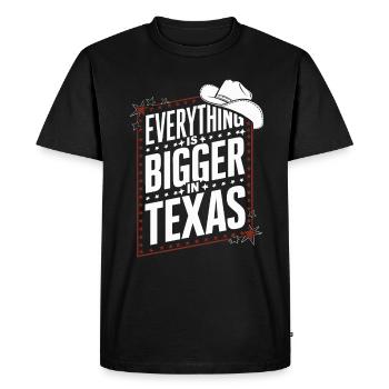 Texas State Texans Texas - Men's Premium Organic T-Shirt - black - Front - Nico (187cm)
