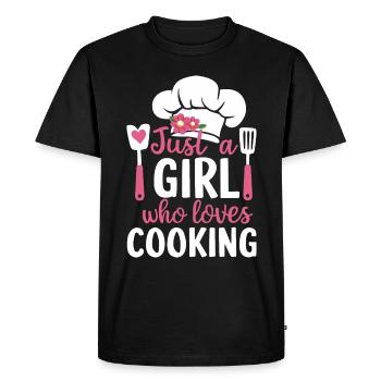 Chef Cooking Cheff Bäker - Men's Premium Organic T-Shirt - black - Front - Nico (187cm)