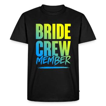 Bride Crew - Men's Premium Organic T-Shirt - black - Front - Nico (187cm)