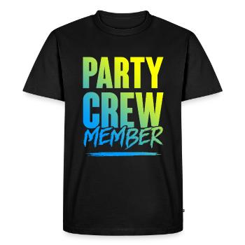 Équipe de fête - T-shirt Premium bio Homme - noir - Devant - Nico (187cm)