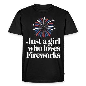 Pyrotechnie Feux d’artifice Pyrotechnie - T-shirt Premium bio Homme - noir - Devant - Nico (187cm)