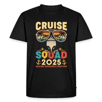 Cruise Squad 2025 - Men's Premium Organic T-Shirt - black - Front - Nico (187cm)