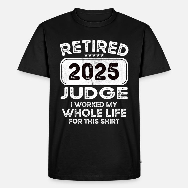 Retired Judge 2025 - Männer Premium Bio T-Shirt - Schwarz