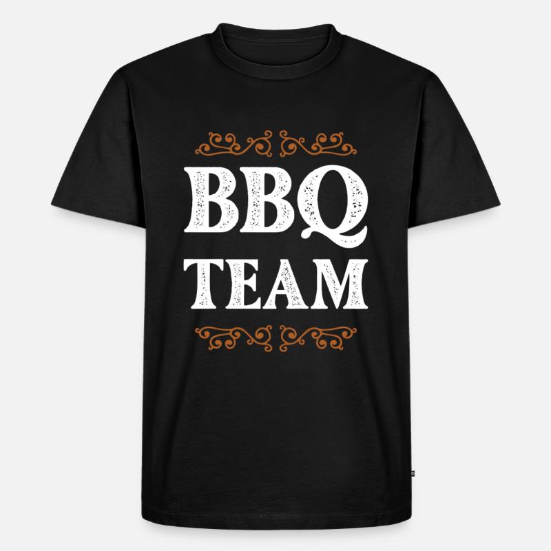 Bbq Crew - Männer Premium Bio T-Shirt - Schwarz