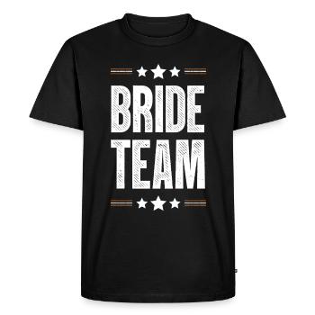 Bride Team - Men's Premium Organic T-Shirt - black - Front - Nico (187cm)