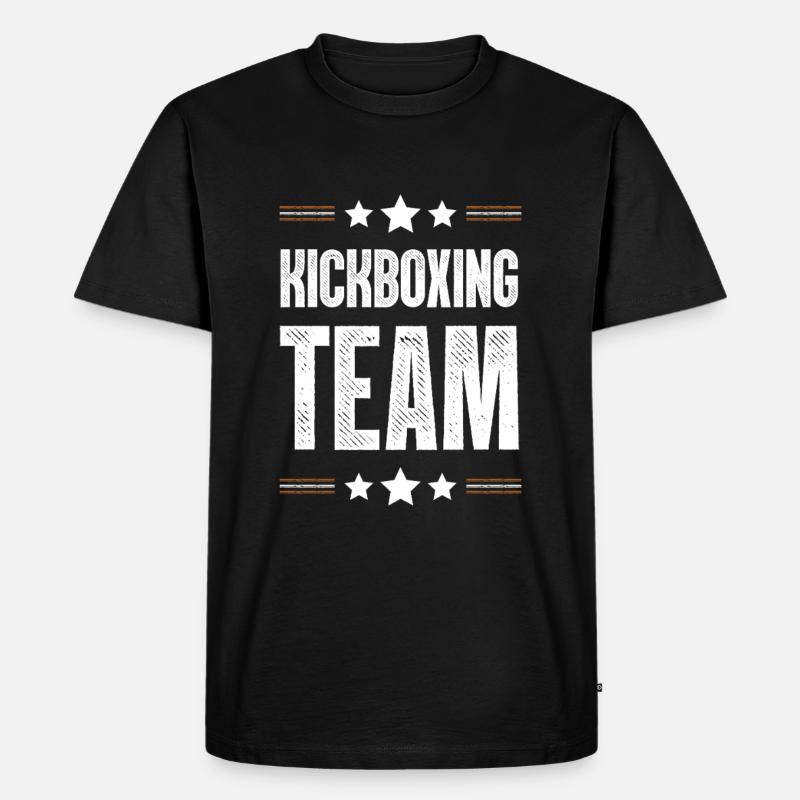 Kickboxing Team - Männer Premium Bio T-Shirt - Schwarz