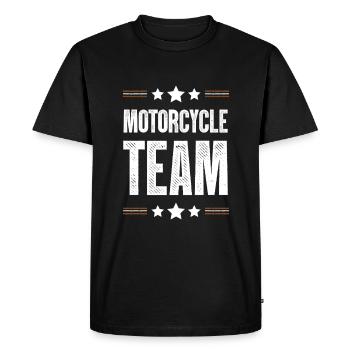 Équipe de motards - T-shirt Premium bio Homme - noir - Devant - Nico (187cm)