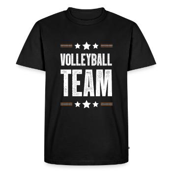 Équipe de volley-ball - T-shirt Premium bio Homme - noir - Devant - Nico (187cm)