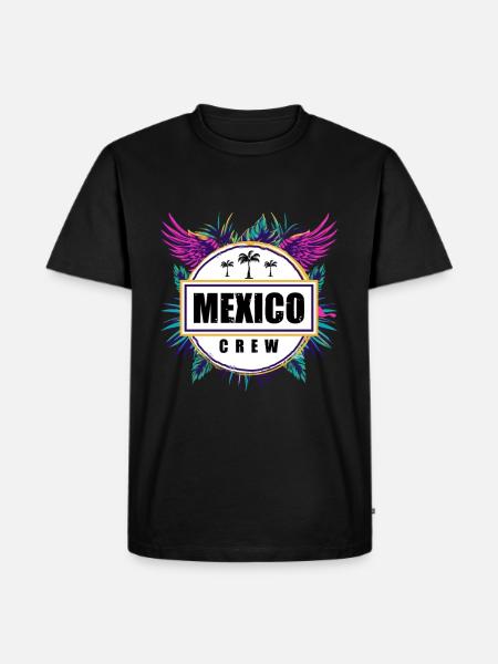 Mexiko Crew Tropisch - Männer Premium Bio T-Shirt - Schwarz