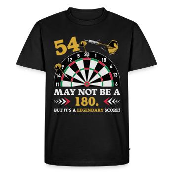 Not 180 but a Classic 54th Birthday Darts - Men's Premium Organic T-Shirt - black - Front - Nico (187cm)