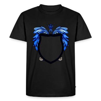 Armoiries symbole bouclier - T-shirt Premium bio Homme - noir - Devant - Nico (187cm)