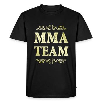 L’équipe Mma - T-shirt Premium bio Homme - noir - Devant - Nico (187cm)