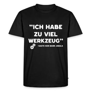 Tools Men DIYers, Craftsmen & Hobbyists - Men's Premium Organic T-Shirt - black - Front - Nico (187cm)