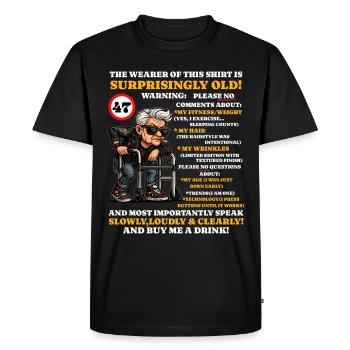 Anniversaire Femmes Avoir 47 Étonnamment Vieux - T-shirt Premium bio Homme - noir - Devant - Nico (187cm)