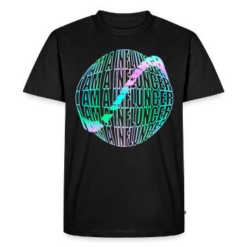 I'm an influencer - social networks - Men's Premium Organic T-Shirt - black - Front - Nico (187cm)