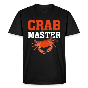 Fruits de mer Cancer Mollusques et crustacés - T-shirt Premium bio Homme - noir - Devant - Nico (187cm)