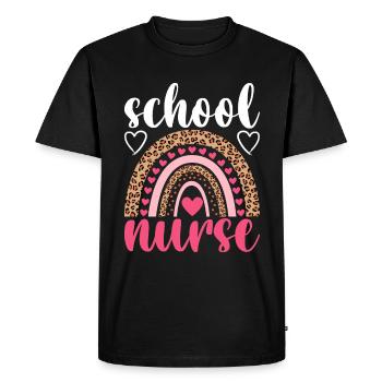 Nurse Nursing Student Caregiver School - Men's Premium Organic T-Shirt - black - Front - Nico (187cm)