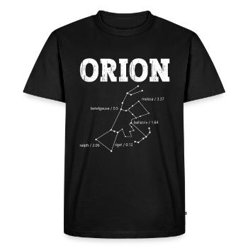 Orion Constellation Universe Space Exploration - Men's Premium Organic T-Shirt - black - Front - Nico (187cm)