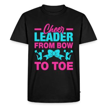 Cheerleader from head to toe - Men's Premium Organic T-Shirt - black - Front - Nico (187cm)