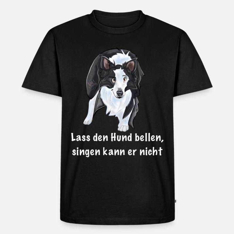Bordercollie - Männer Premium Bio T-Shirt - Schwarz