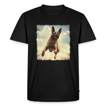Millésime Berger Belge - T-shirt Premium bio Homme - noir - Devant - Nico (187cm)