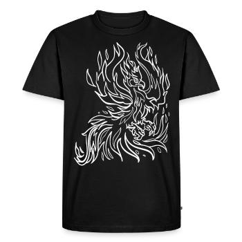 Firebird - Men's Premium Organic T-Shirt - black - Front - Nico (187cm)
