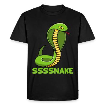 Snake manga - Men's Premium Organic T-Shirt - black - Front - Nico (187cm)