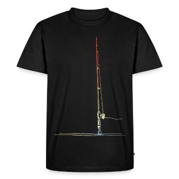 Angel Sketch Vintage Look - Men's Premium Organic T-Shirt - black - Front - Nico (187cm)
