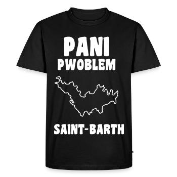 Pani Pwoblem Saint Barth Traditions Créole - T-shirt Premium bio Homme - noir - Devant - Nico (187cm)