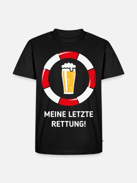 Mon dernier recours ! (Bière / Willibecher / NEG) - T-shirt Premium bio Homme - noir