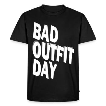 Jour de la mauvaise tenue - T-shirt Premium bio Homme - noir - Devant - Nico (187cm)