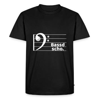 Cool Bassd scho Design: Claviers F-key - T-shirt Premium bio Homme - noir - Devant - Nico (187cm)