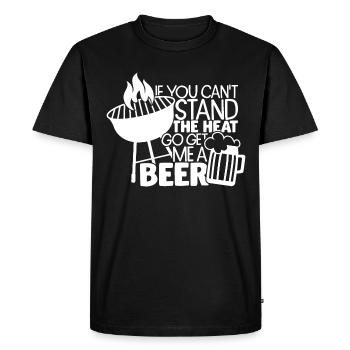 Barbecue Barbecue Saison Cadeau Idée drôle - T-shirt Premium bio Homme - noir - Devant - Nico (187cm)